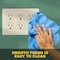 Faith 3-Gang Decorator Screwless Wall Plates, 4.68inH x 2.93in L, Fits GFCI, USB Recep, Dimmers, Ivory SWP3-IV-01 - alternate 2